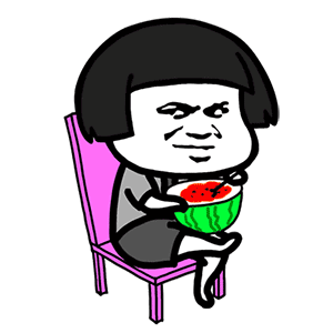 吃瓜的动态描写